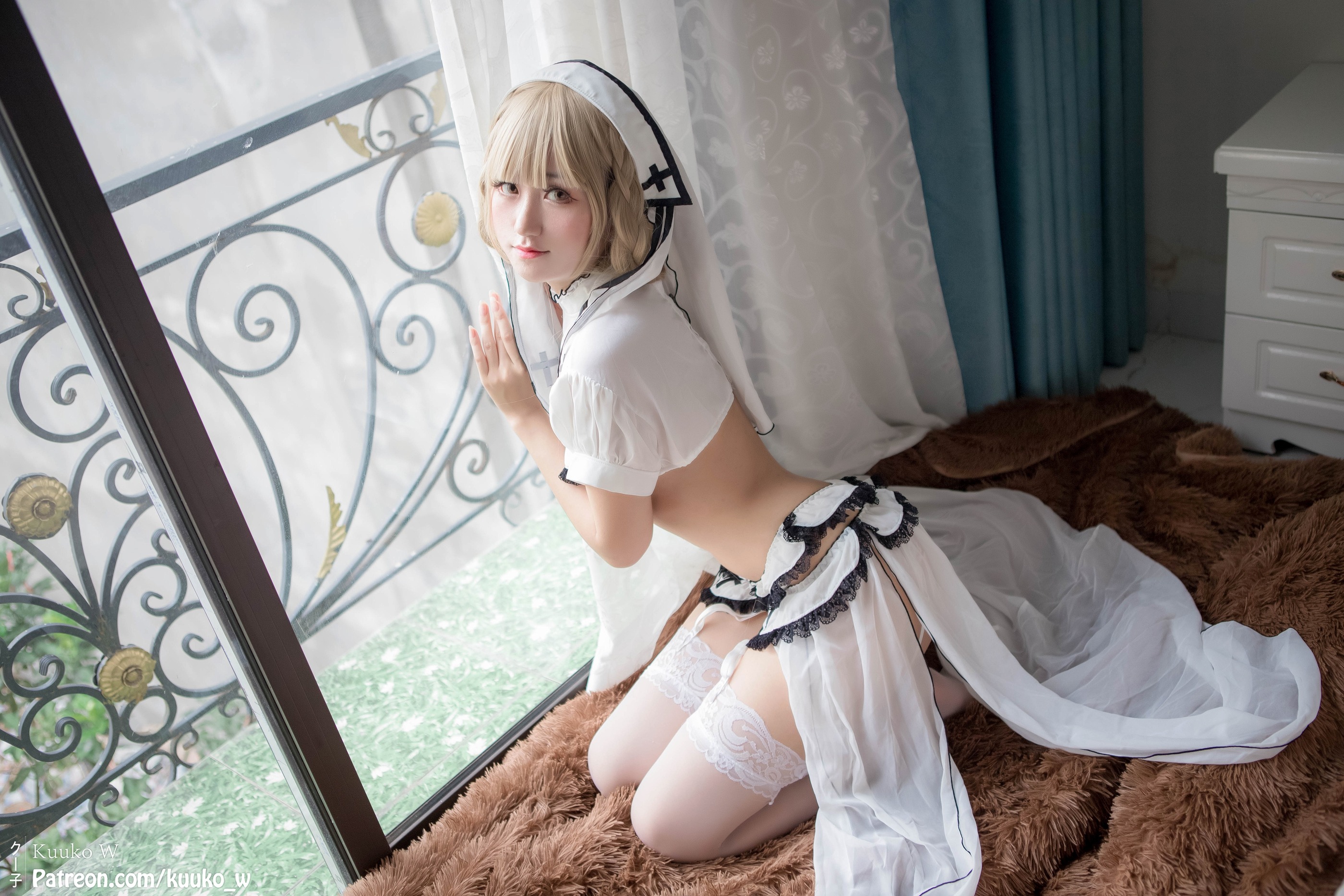 图片[1]-Kuuko W – NO.012 White Angel[33P]-XikXak